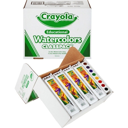 Crayola Educational Watercolors Classpack, 36/BX, Ast PK CYO538101